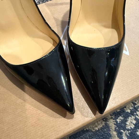 Christian Louboutin So Kate 120 Black Patent Heels - Picture 6 of 7